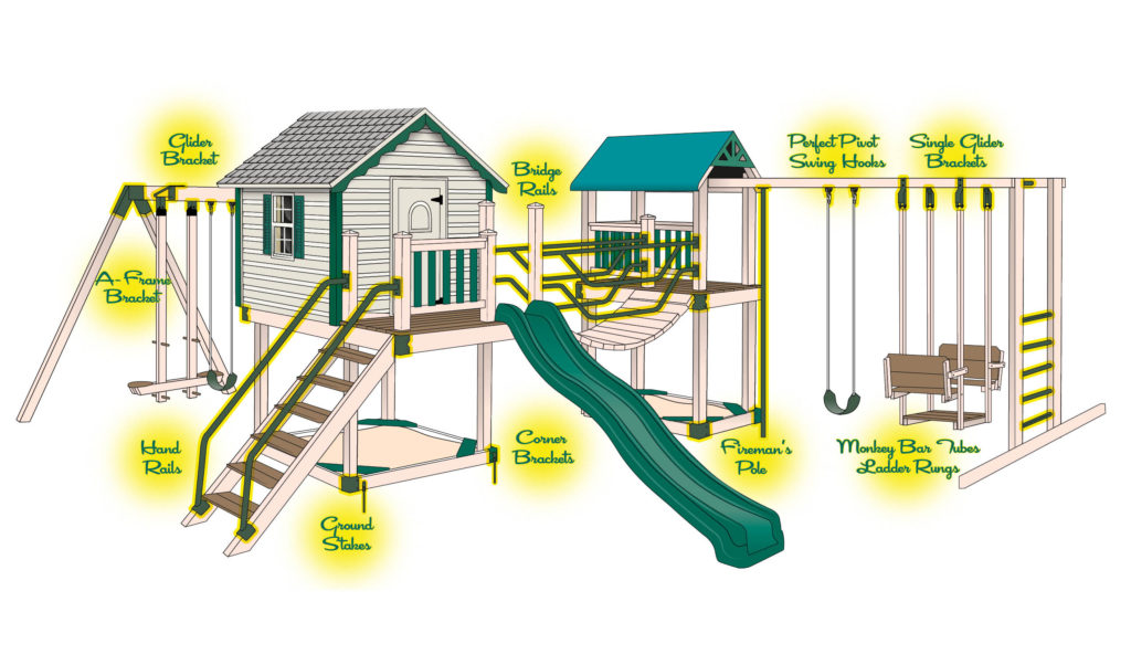 Playground equipment store parts